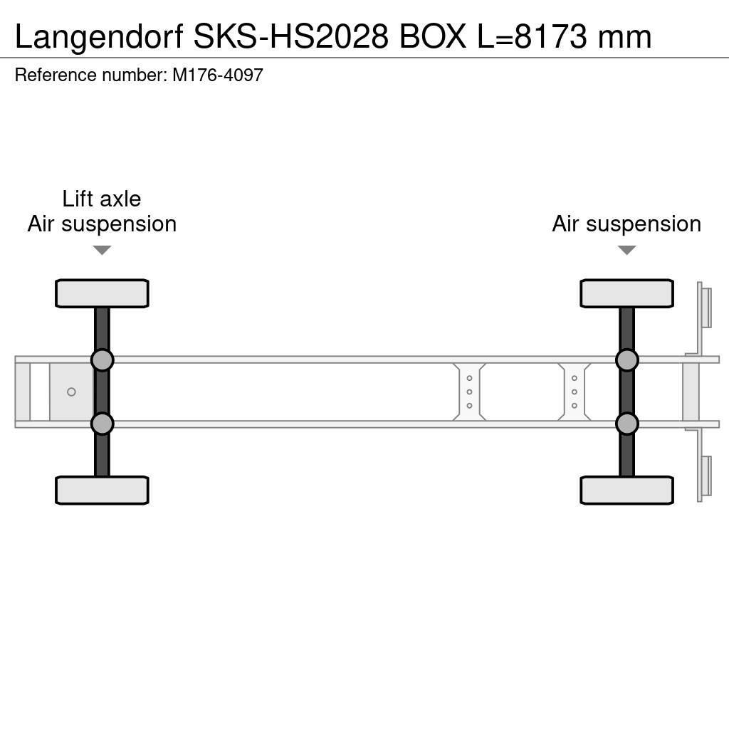 Langendorf SKS-HS2028 BOX L=8173 mm Напівпричепи-самоскиди