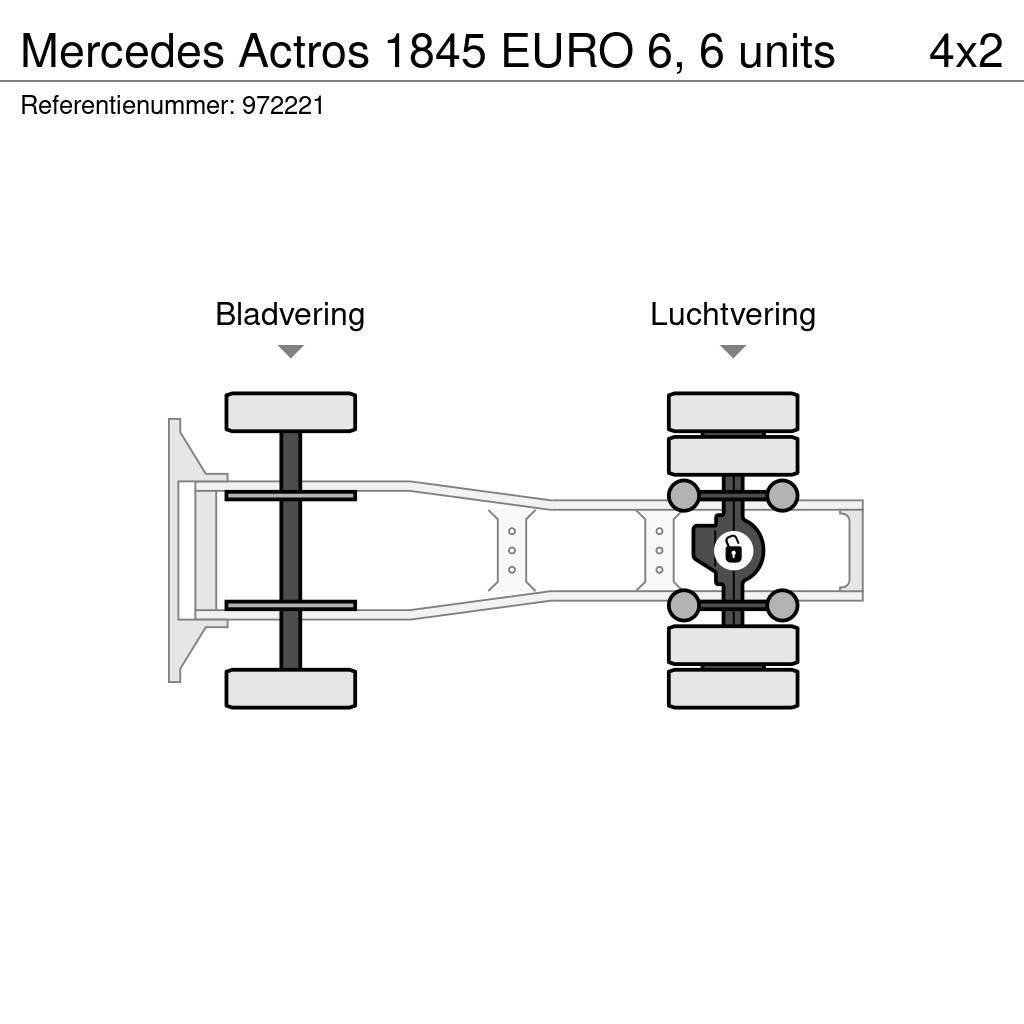 Mercedes-Benz Actros 1845 EURO 6, 6 units Тягачі