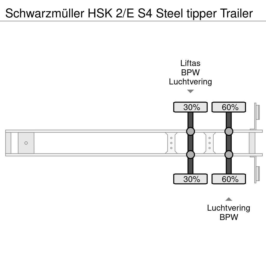 Schwarzmüller HSK 2/E S4 Steel tipper Trailer Напівпричепи-самоскиди