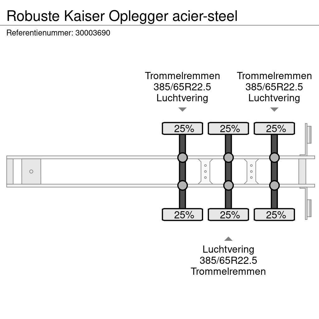 Robuste Kaiser Oplegger acier-steel Напівпричепи-платформи/бічне розвантаження