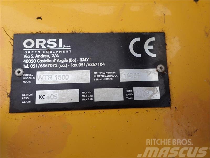 Orsi HSS-WTR 1600 m/hyrdro sideforskydning Front-bag Косилки