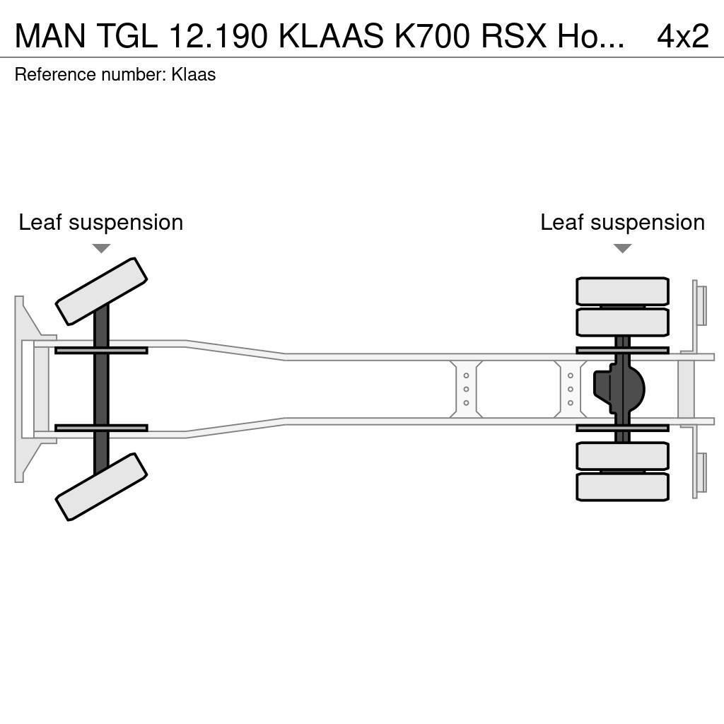 MAN TGL 12.190 KLAAS K700 RSX Hoogwerker bak (487 werk Автовишки на базі вантажівки