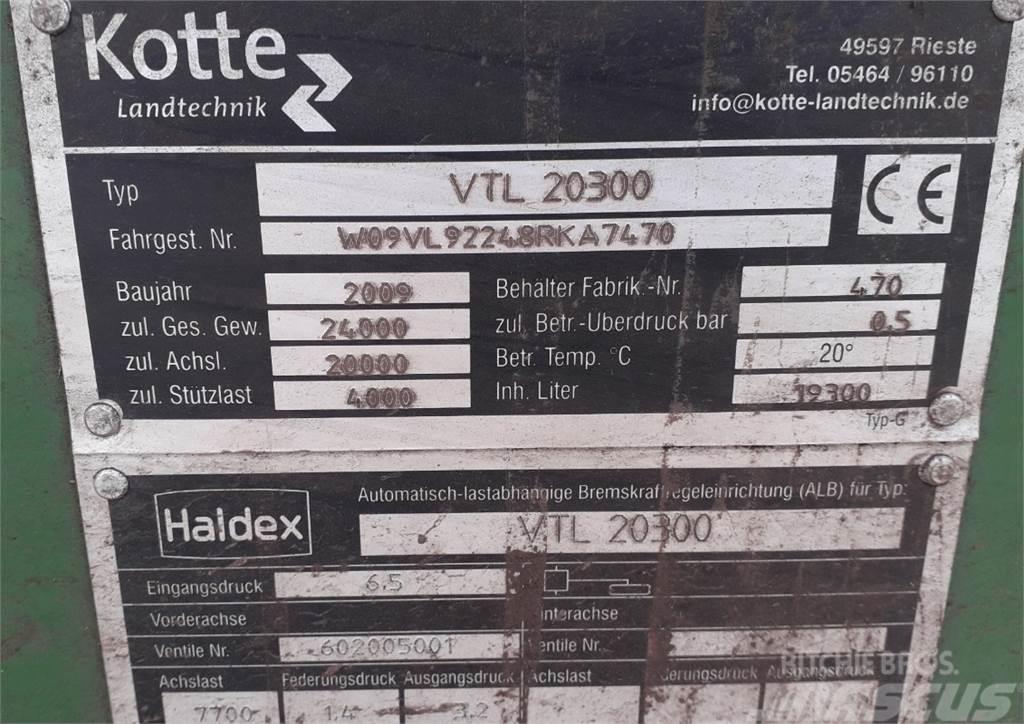 Kotte VTL 20300 Цистерни для перевезення суспензій