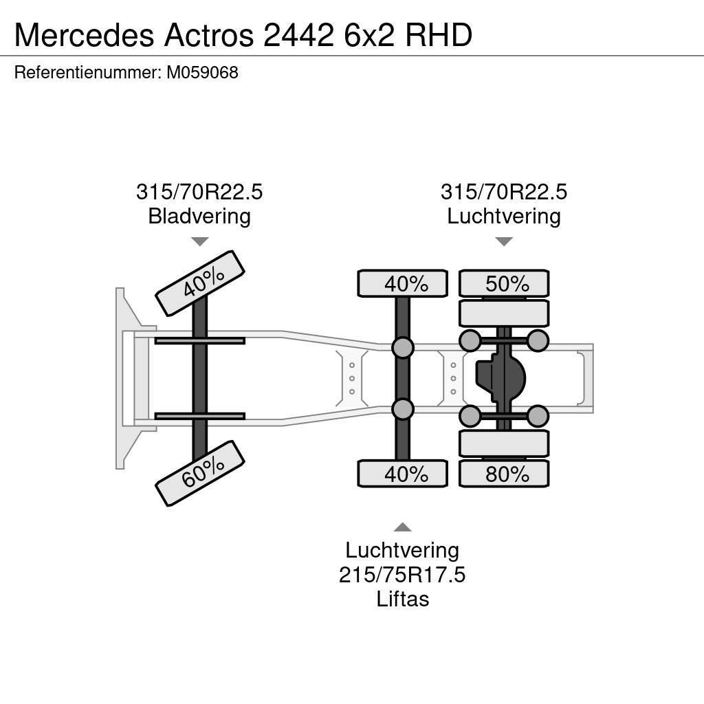 Mercedes-Benz Actros 2442 6x2 RHD Тягачі
