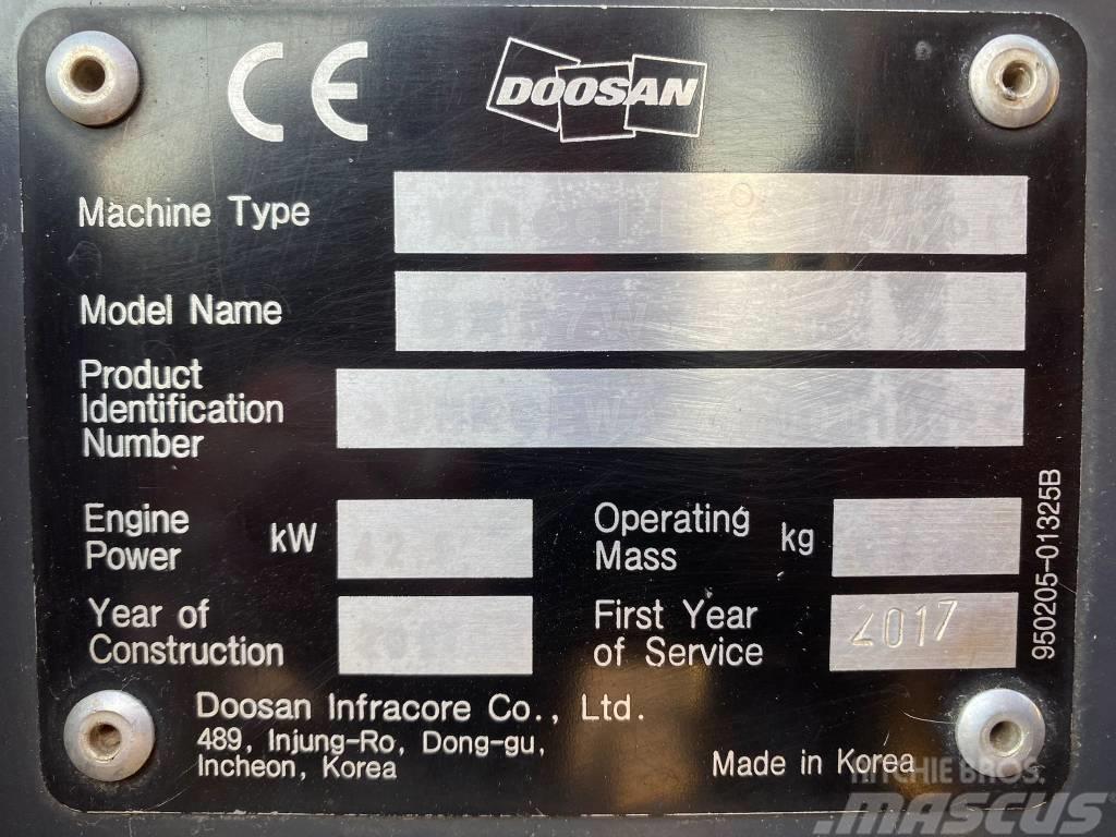 Doosan DX 57 W-5 Колісні екскаватори