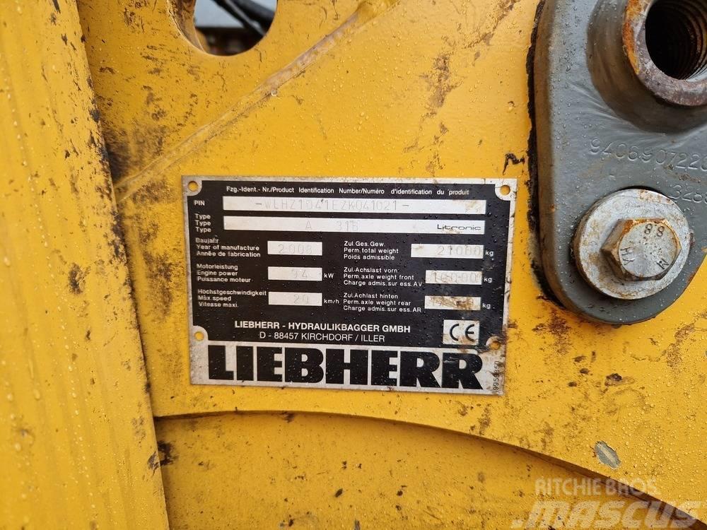 Liebherr A 316 Litronic Перевантажувачі металобрухту/промислові навантажувачі