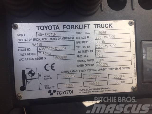 Toyota 40-8FD45N Дизельні навантажувачі