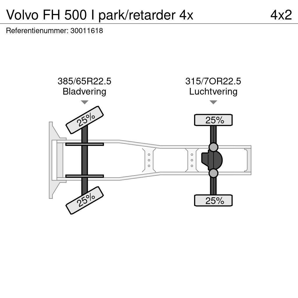 Volvo FH 500 I park/retarder 4x Тягачі