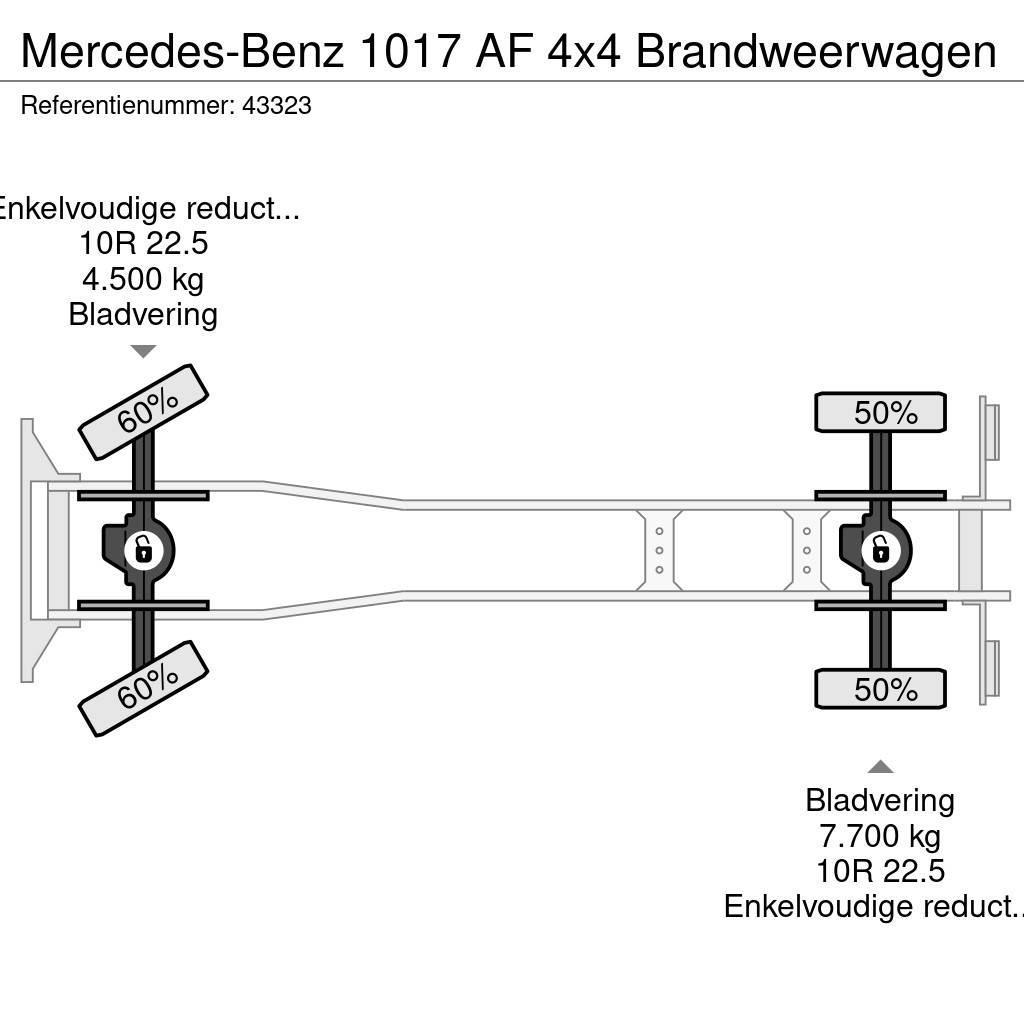 Mercedes-Benz 1017 AF 4x4 Brandweerwagen Пожежні машини та устаткування