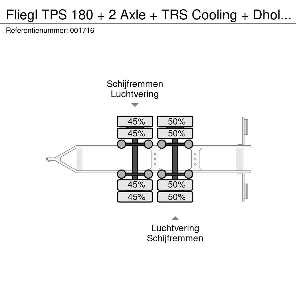 Fliegl TPS 180 + 2 Axle + TRS Cooling + Dhollandia Lift Причепи-рефрижератори