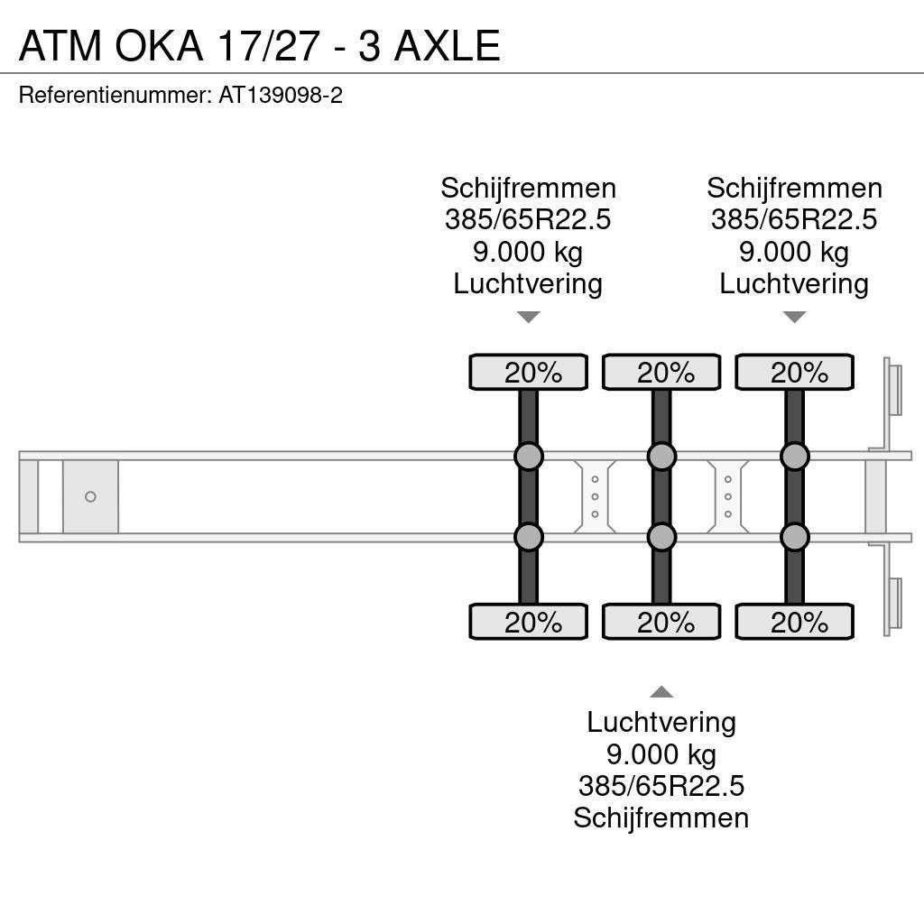ATM OKA 17/27 - 3 AXLE Напівпричепи-самоскиди