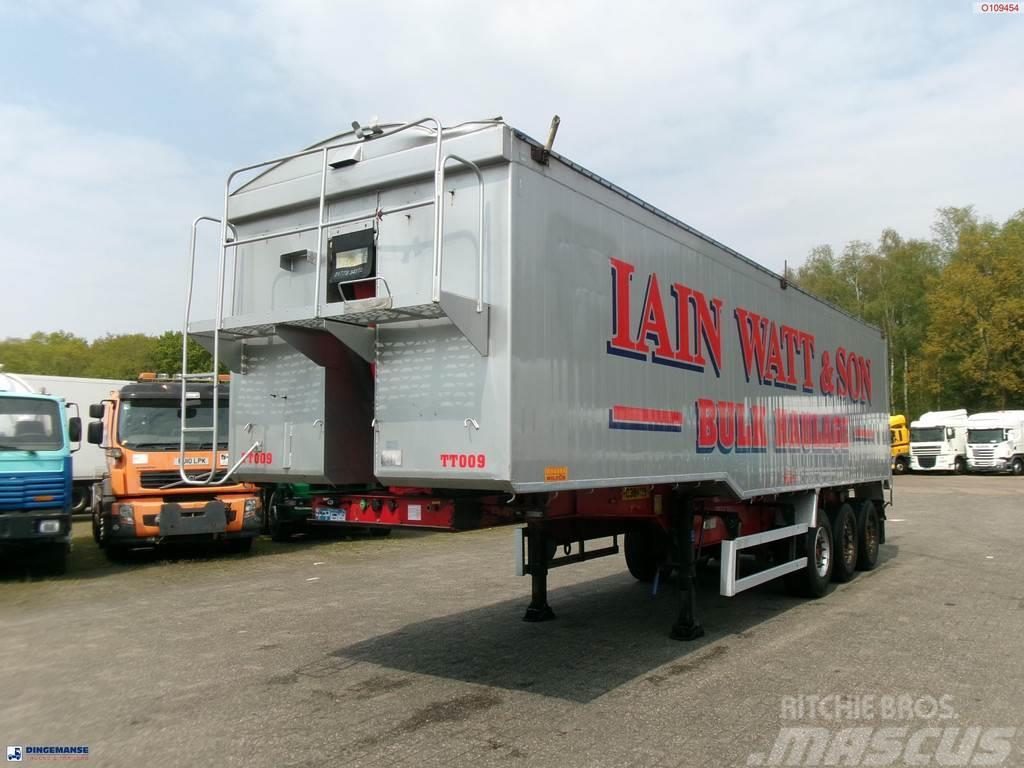 Montracon Tipper trailer alu 55 m3 + tarpaulin Напівпричепи-самоскиди