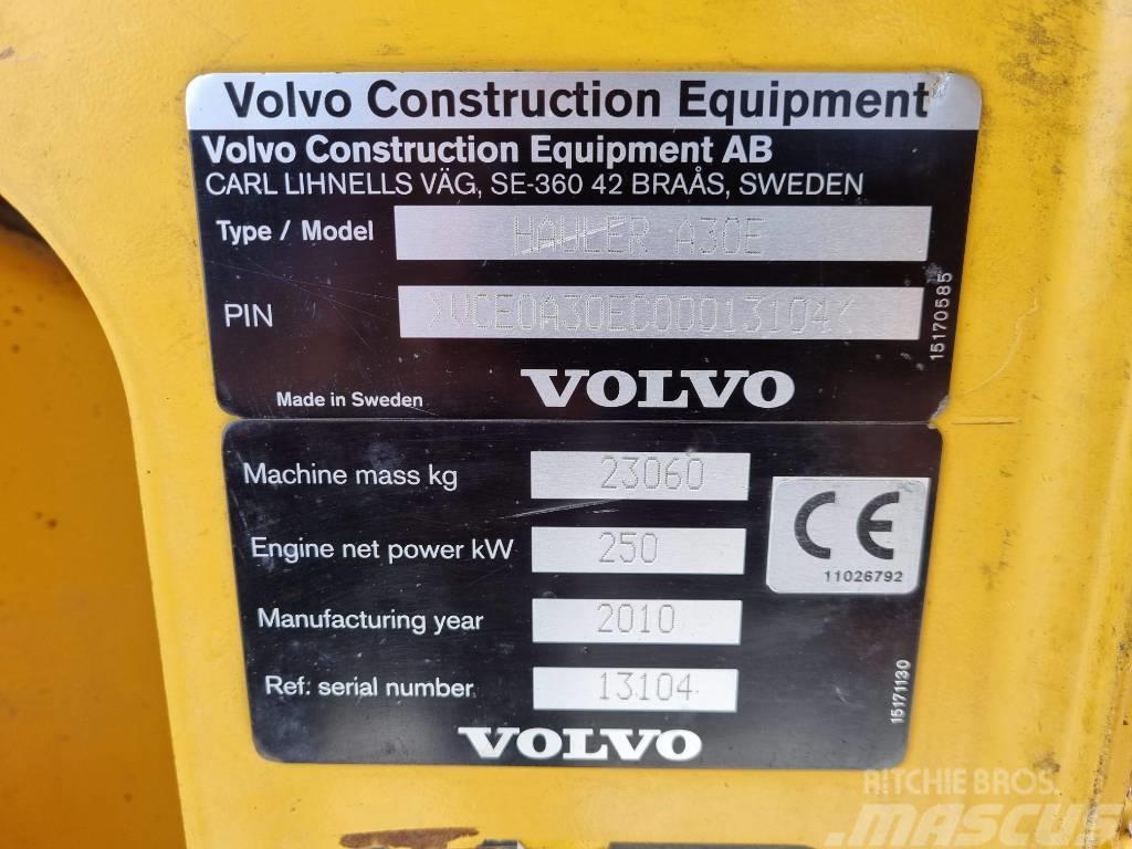 Volvo Wozidło Dumper VOLVO A30E 6x6 Зчленовані самоскиди