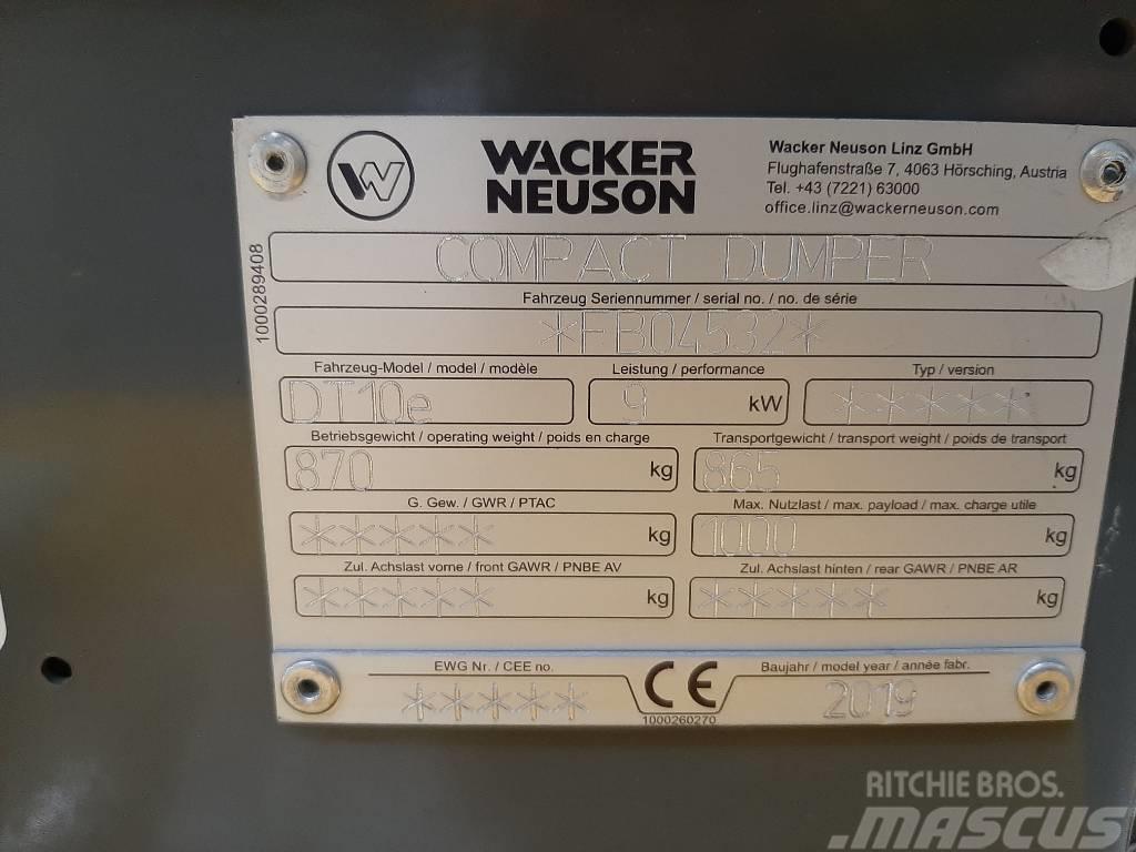 Wacker Neuson DT10e Гусеничні самоскиди