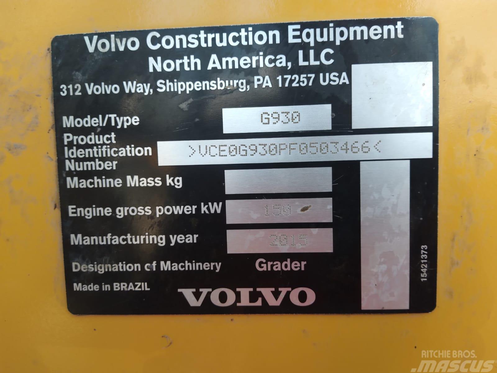 Volvo G 930 Грейдери