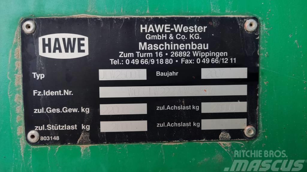 Hawe ULW 2500 T Причепи перевантажувачі зерна