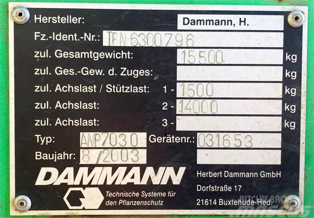 Dammann ANP 7030 Profi Class - Tandemspritze 30m Причіпні обприскувачі
