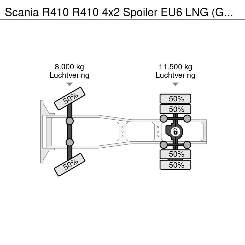 Scania R410 R410 4x2 Spoiler EU6 LNG (GAS) Automatik Тягачі