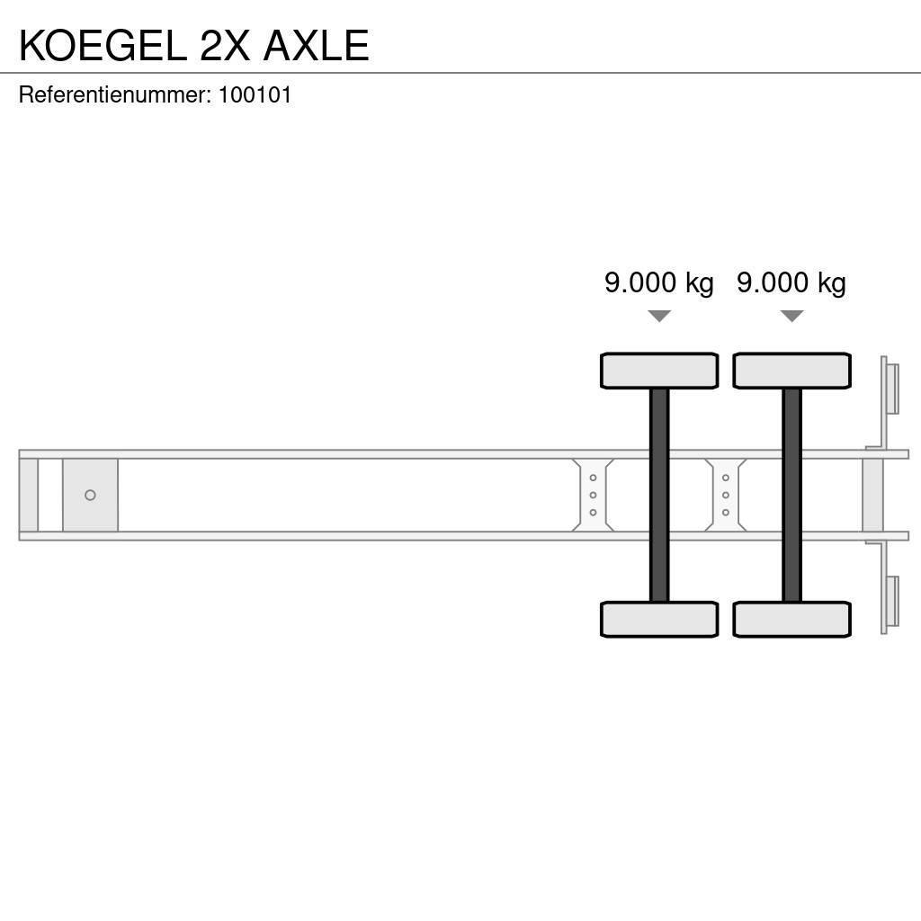 Kögel 2X AXLE Напівпричепи з кузовом-фургоном