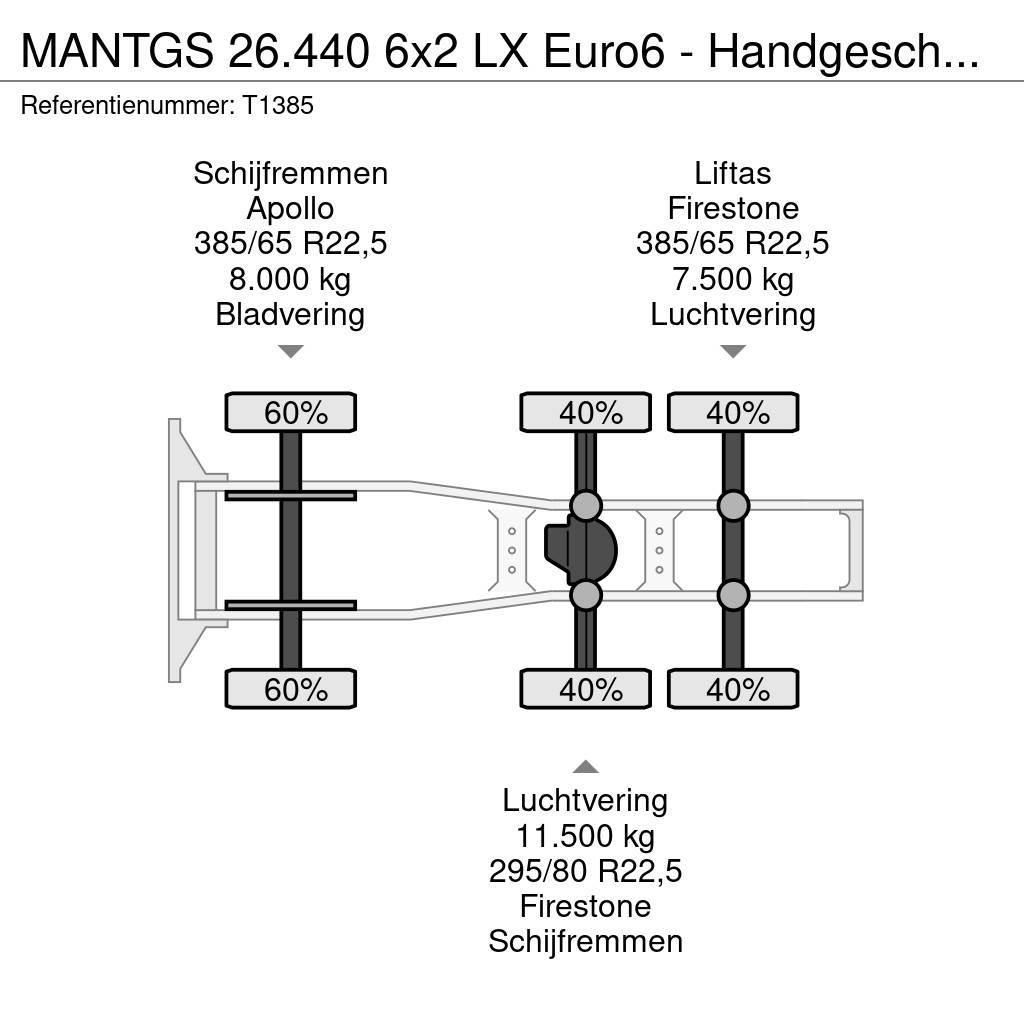 MAN TGS 26.440 6x2 LX Euro6 - Handgeschakeld - Lift-As Тягачі