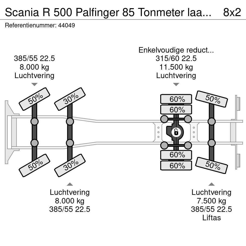 Scania R 500 Palfinger 85 Tonmeter laadkraan автокрани