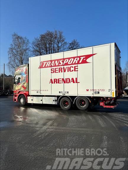 Scania R580LB6x2HLB, 2016 17pl Ekeri Skap med varme/sideå Фургони