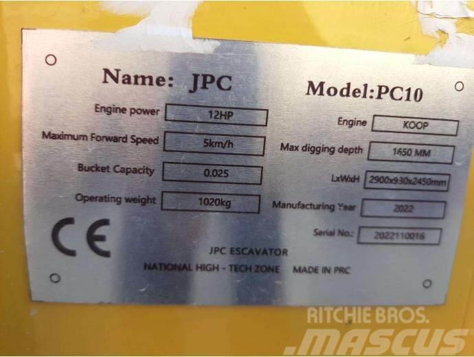 JPC PC-10 Міні-екскаватори < 7т