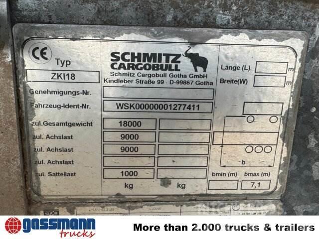 Schmitz ZKI 18-4.9, Stahlbordwände ca. 10m³, Rahmen Самоскиди