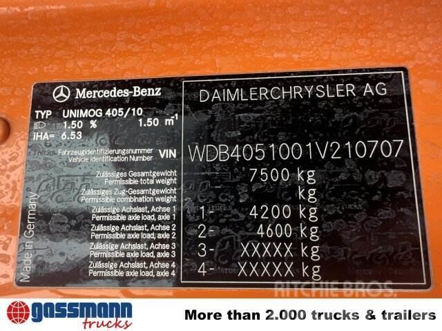 Unimog U290 405/10 4x4, Kommunalhydraulik, Kipper Вантажівки / спеціальні