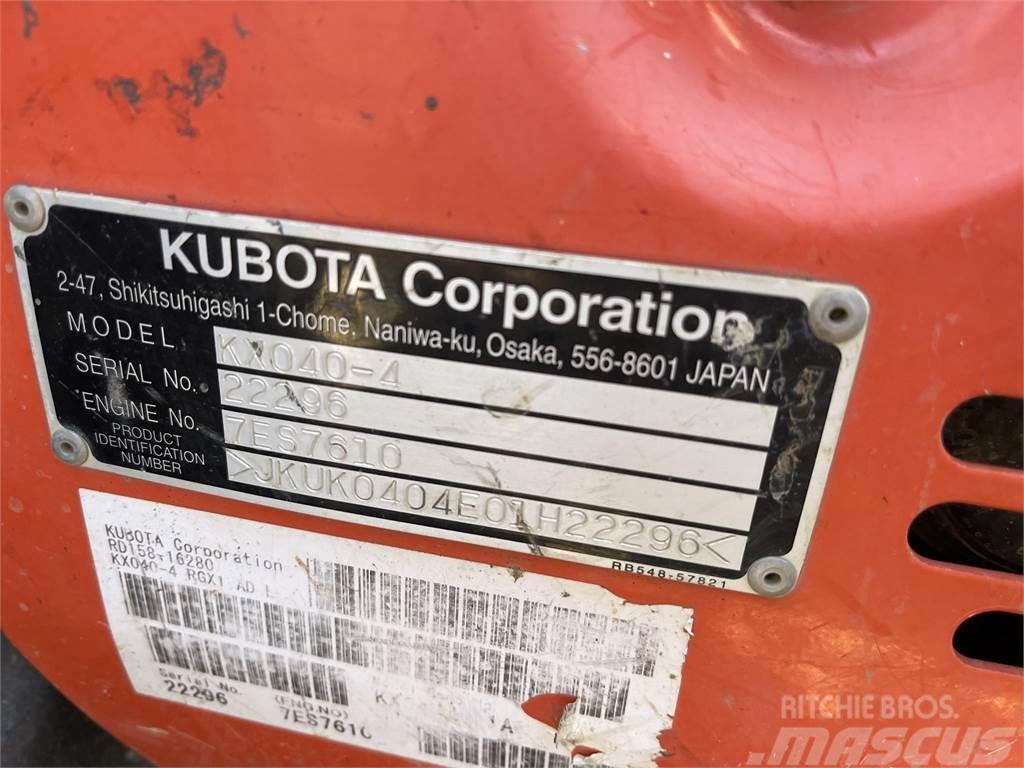 Kubota KX040-4 Міні-екскаватори < 7т