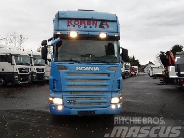 Scania R420LB6x2MLB Blau Baggerpritsche Вантажівки-платформи/бокове розвантаження