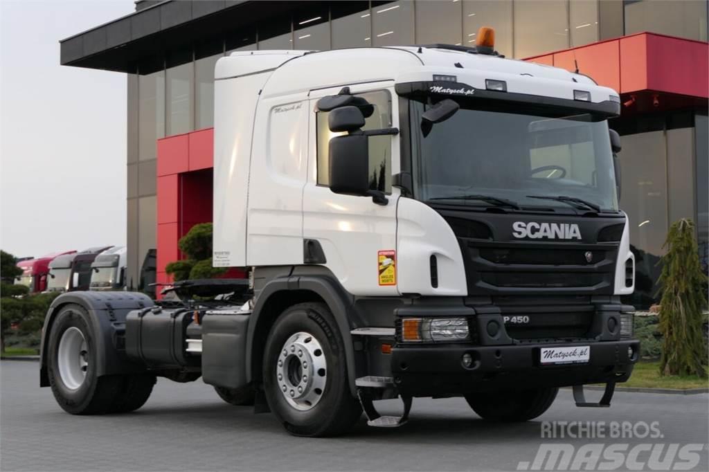 Scania P 450 / RETARDER / HYDRAULIKA / NISKA KABINA / WAG Тягачі