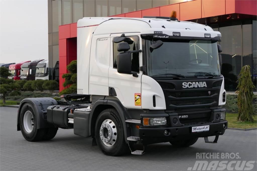 Scania P 450 / RETARDER / HYDRAULIKA / NISKA KABINA / WAG Тягачі