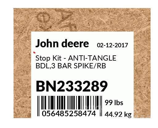 John Deere New Anti-Tangle kit for 2310 Інші землеоброблювальні машини і додаткове обладнання