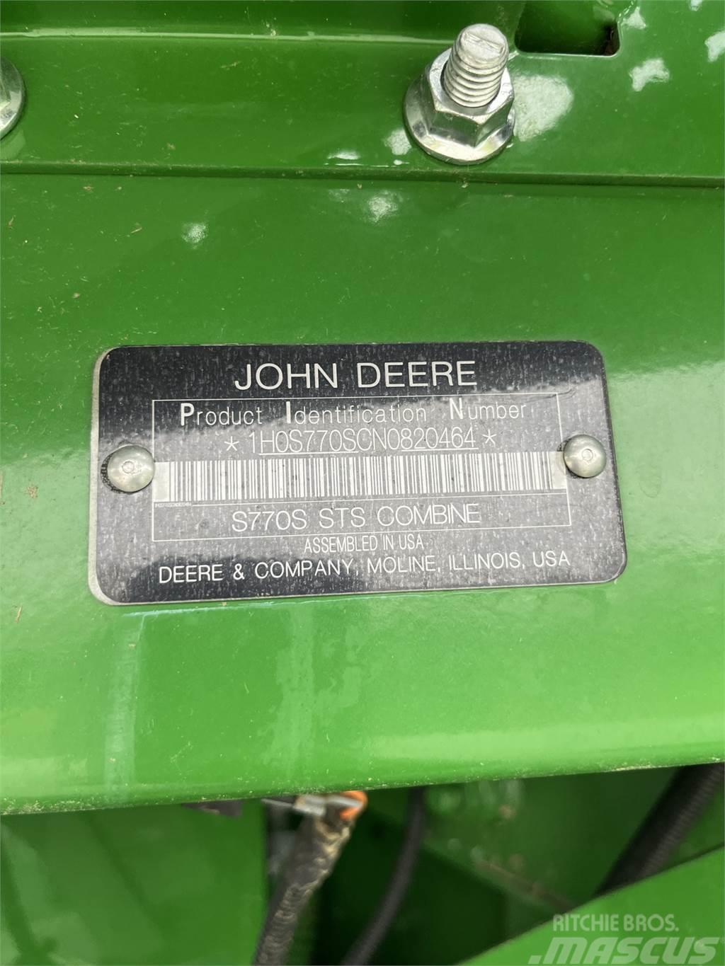 John Deere S770 Зернозбиральні комбайни