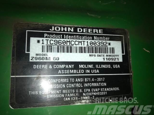 John Deere Z960M Zero turn косарки