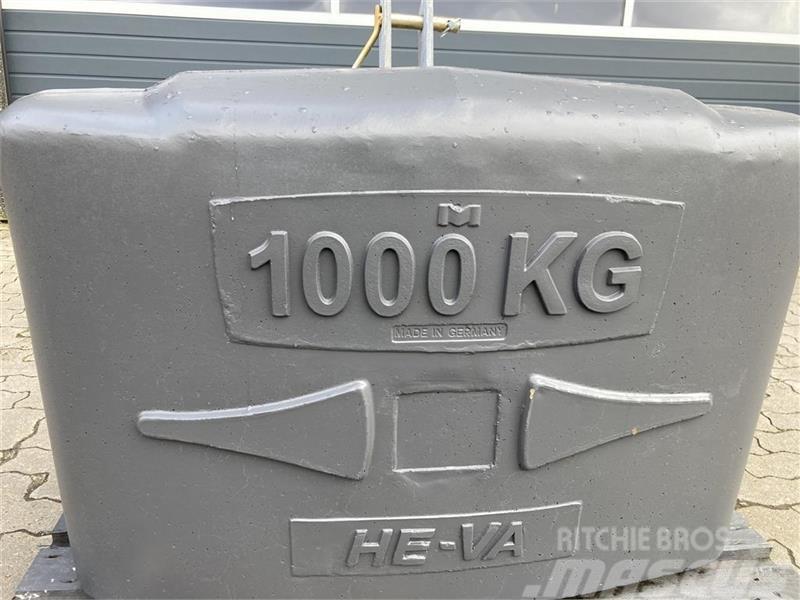He-Va 800 kg og 1000 kg Запчастини та додаткове обладнання для фронтальних навантажувачів