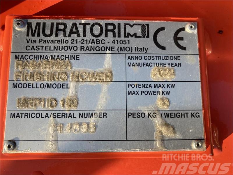 Muratori MRP1150 monteret med eurobeslag Навісні та причіпні косарки