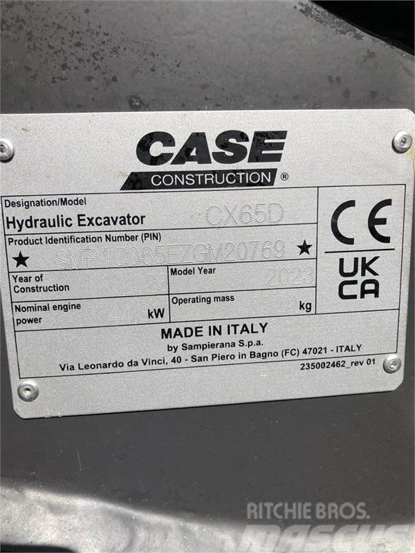 CASE CX65D Міні-екскаватори < 7т