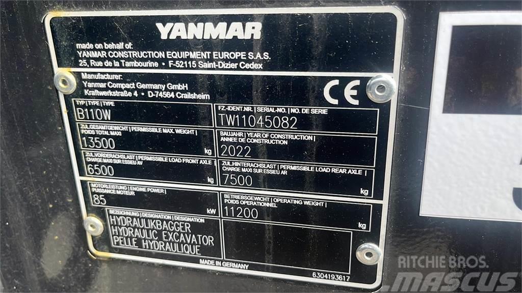 Yanmar B110W Колісні екскаватори