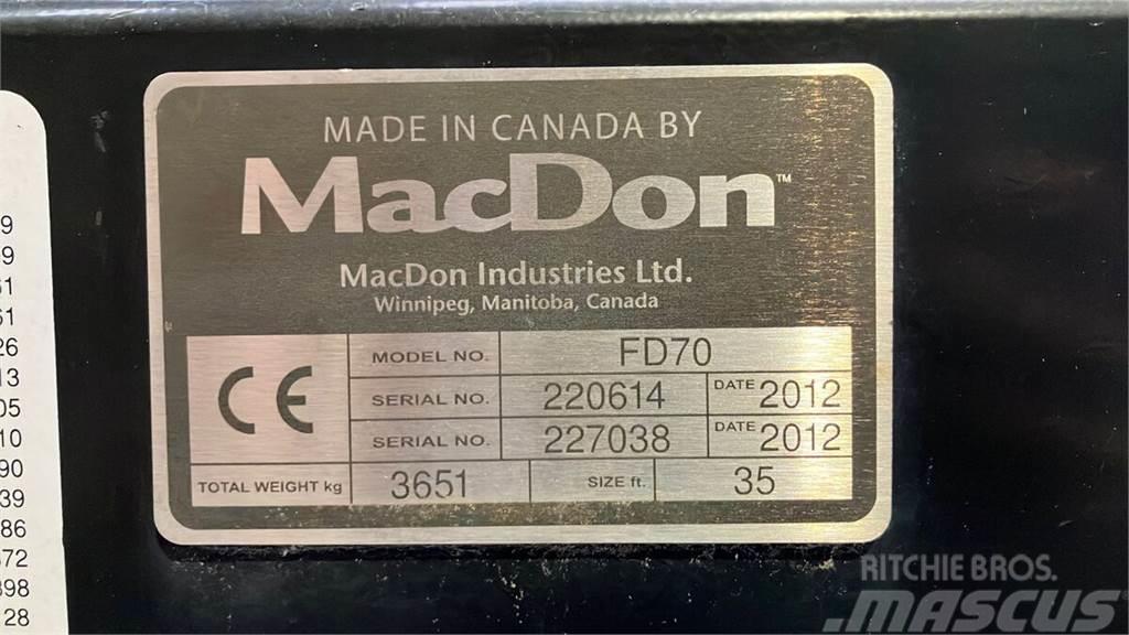 MacDon FD70 Додаткове обладнання для збиральних комбайнів