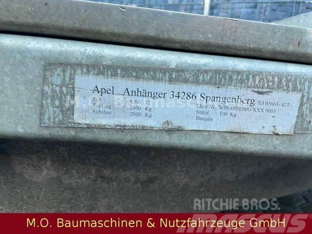  Apel Spangenberg KSB 32 / 2.380 Kg / Tüv 2023 / Низькорамні причепи
