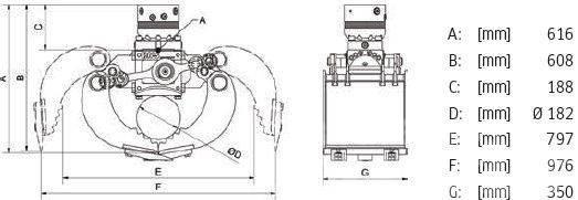 DMS SG3535 inkl. Rotator Sortiergreifer - NEU Грейфери