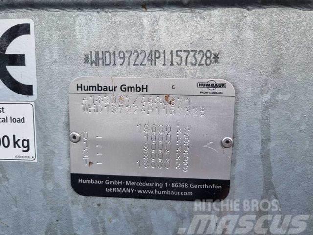 Humbaur HBTZ 197224 BS schräg mit Alu-Bordwände Низькорамні причепи