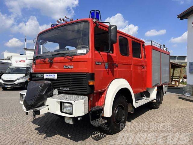 Iveco 90-16 AW 4x4 LF8 Feuerwehr Standheizung 9 Sitze Вантажівки / спеціальні