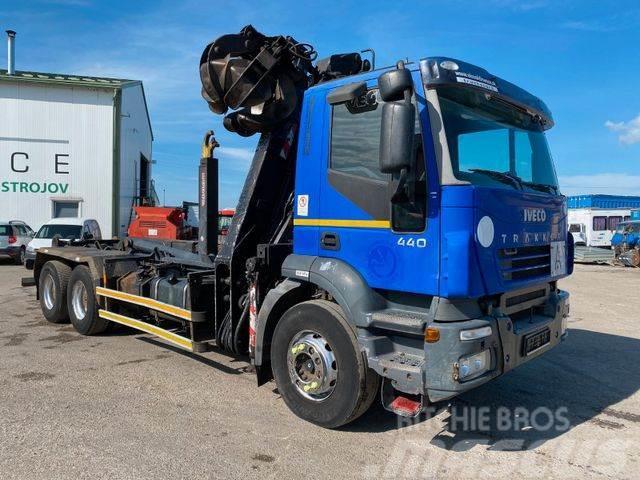 Iveco TRAKKER 440 6x4 for containers with crane,vin872 Автокрани