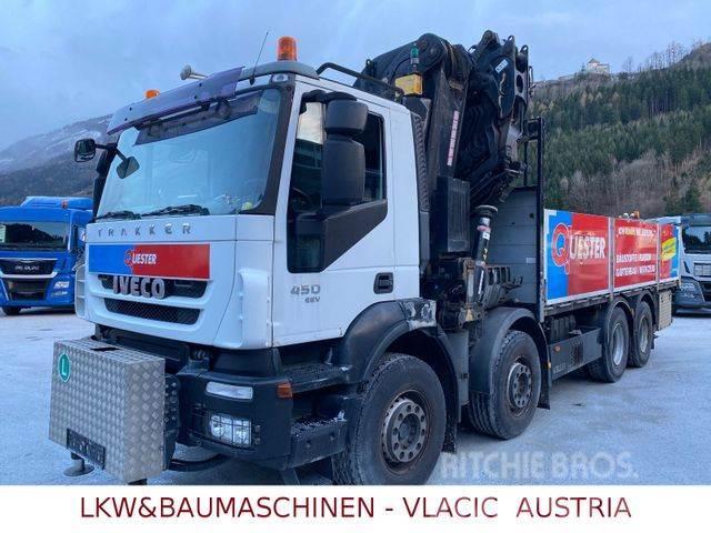 Iveco Trakker 450 mit Kran EFFER 470/6S+JIB Вантажівки-платформи/бокове розвантаження