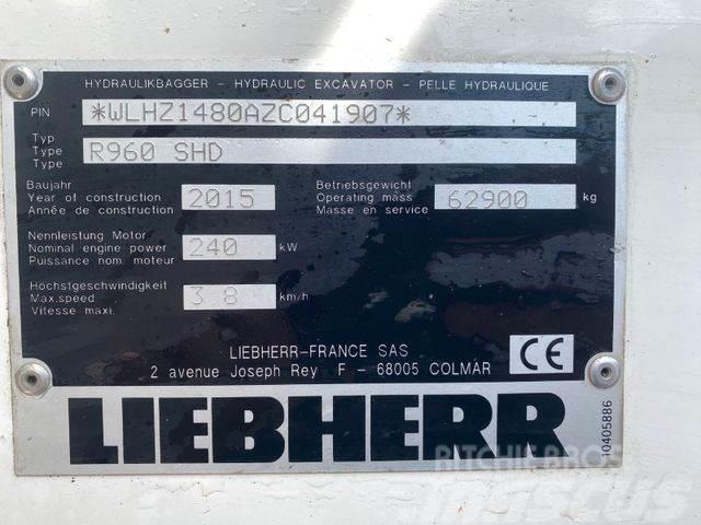 Liebherr R960 SHD ** BJ. 2015* 10.000H/Klima/ZSA/TOP Zust Гусеничні екскаватори