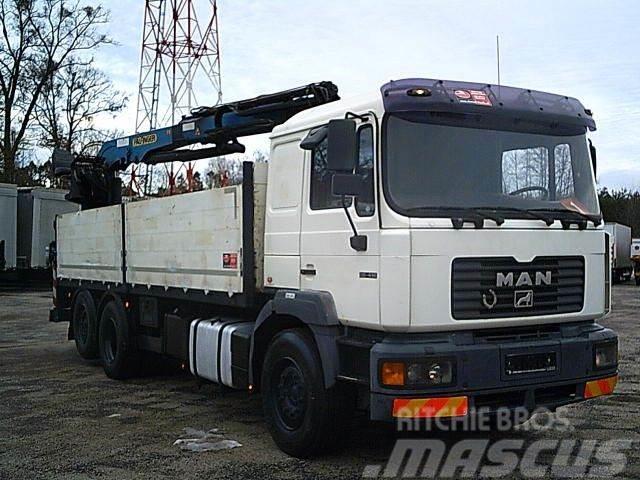 MAN 26.414 F2000 6X2 Kran PALFINGER PK 19000L Вантажівки-платформи/бокове розвантаження