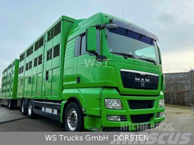 MAN TGX 26.480 XL KABA 3 Stock Vollalu Автотранспорт для перевезення тварин